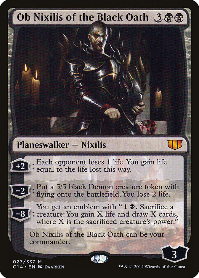 Ob Nixilis of the Black Oath card front