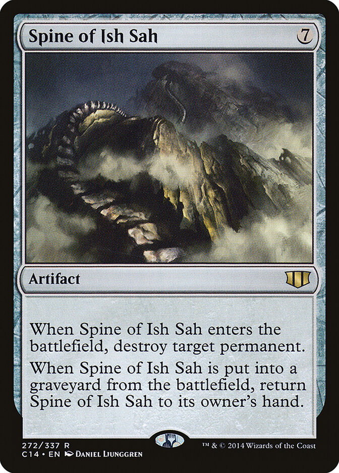 Spine of Ish Sah card front