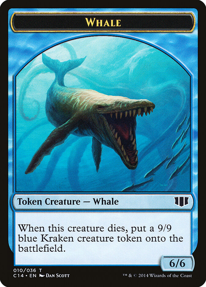 Whale card front