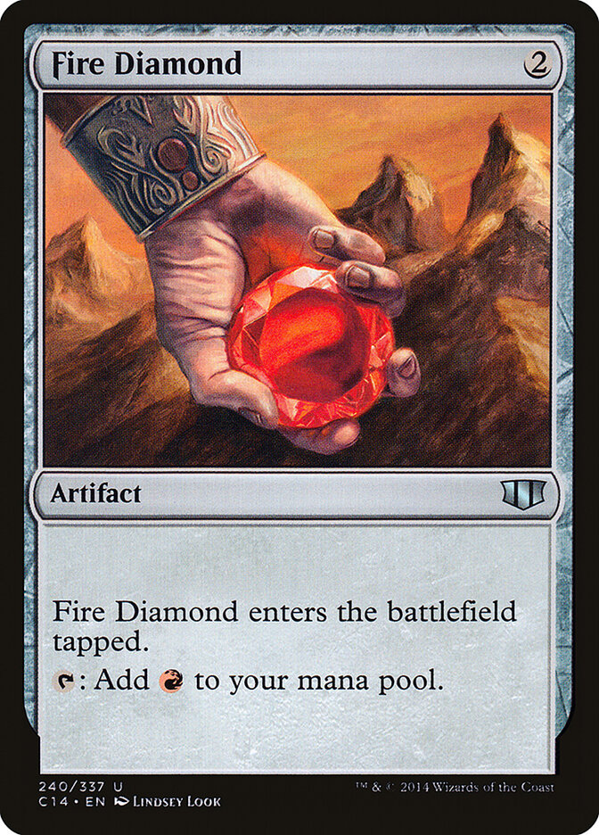 Fire Diamond card front