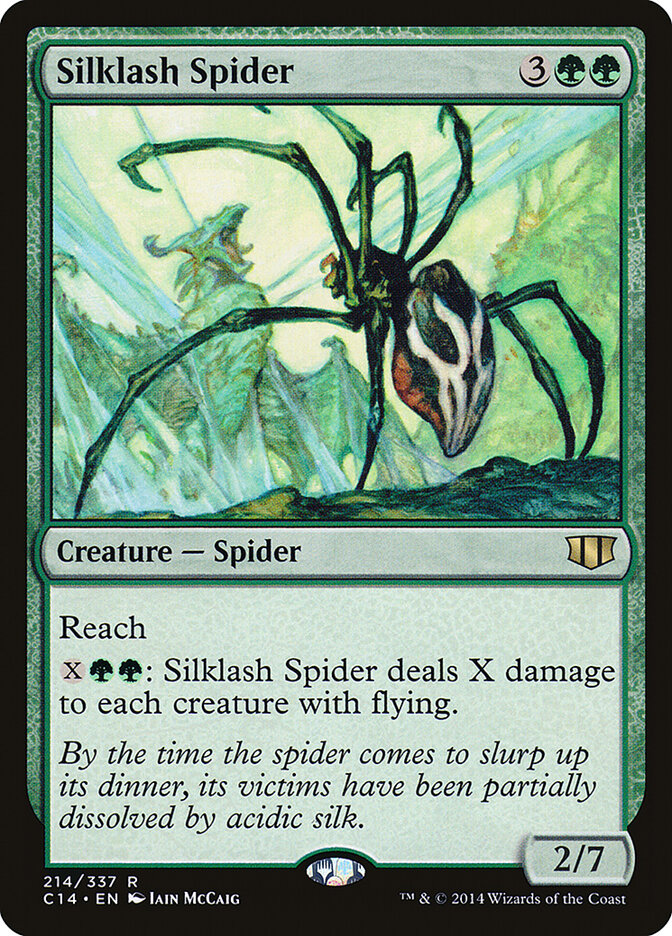 Silklash Spider card front