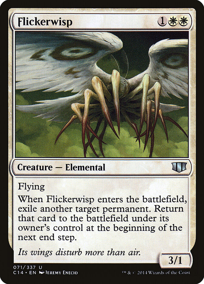 Flickerwisp card front