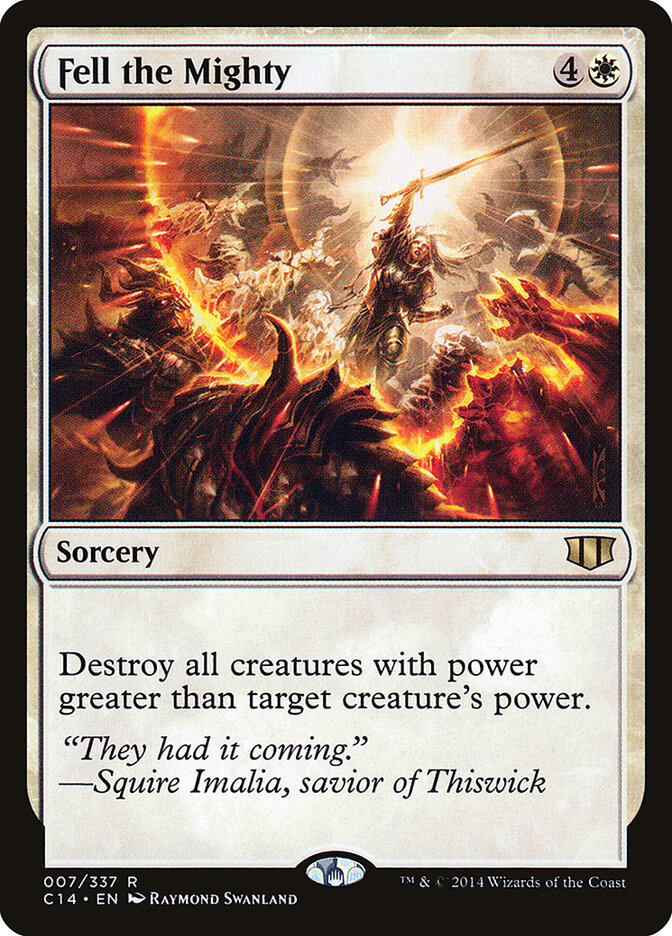 Fell the Mighty card front