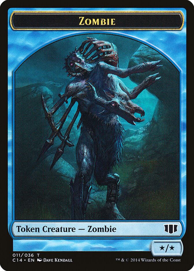 Zombie card front