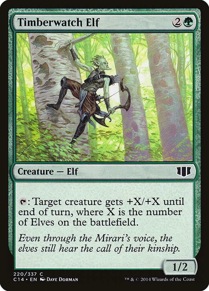 Timberwatch Elf card front