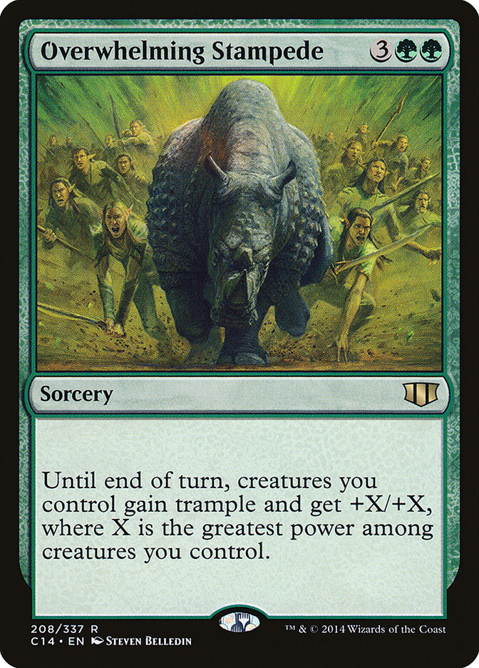 Overwhelming Stampede card front