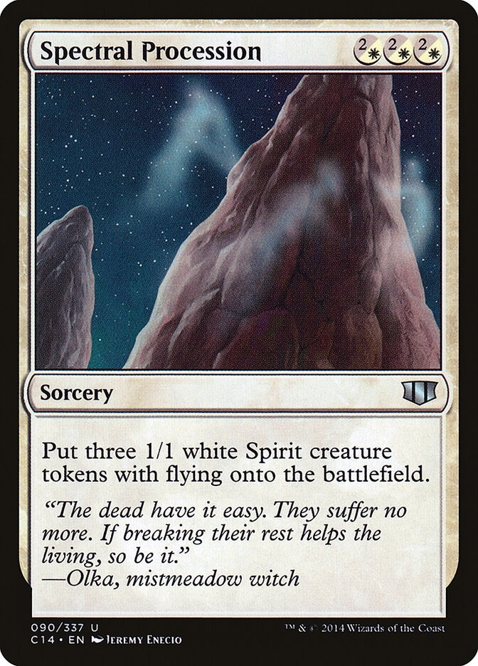 Spectral Procession card front
