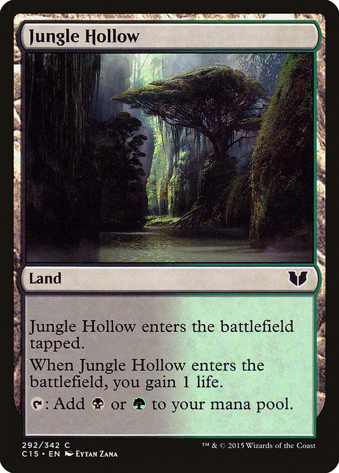 Jungle Hollow card front