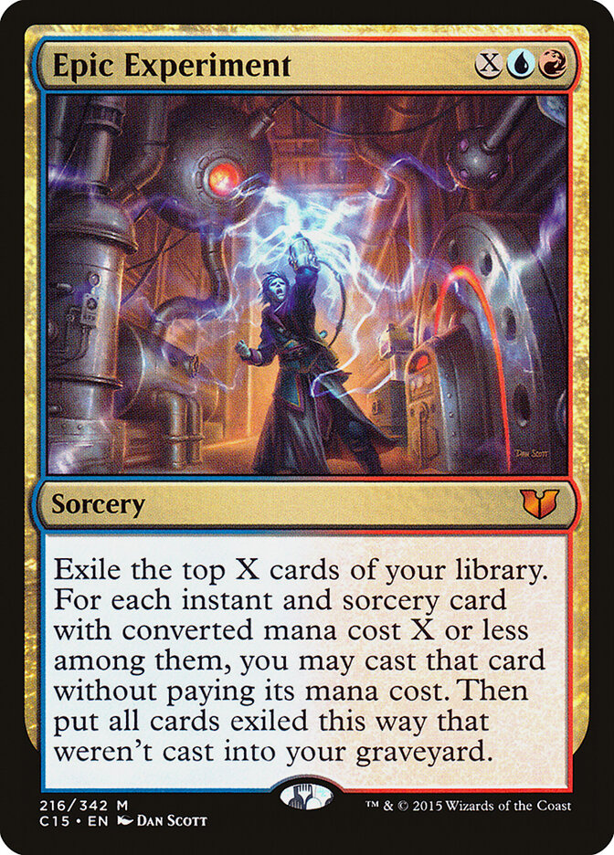 Epic Experiment card front