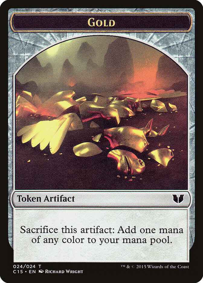 Gold card front