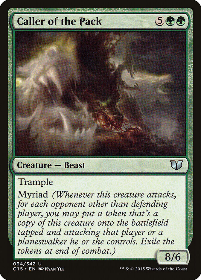 Caller of the Pack card front
