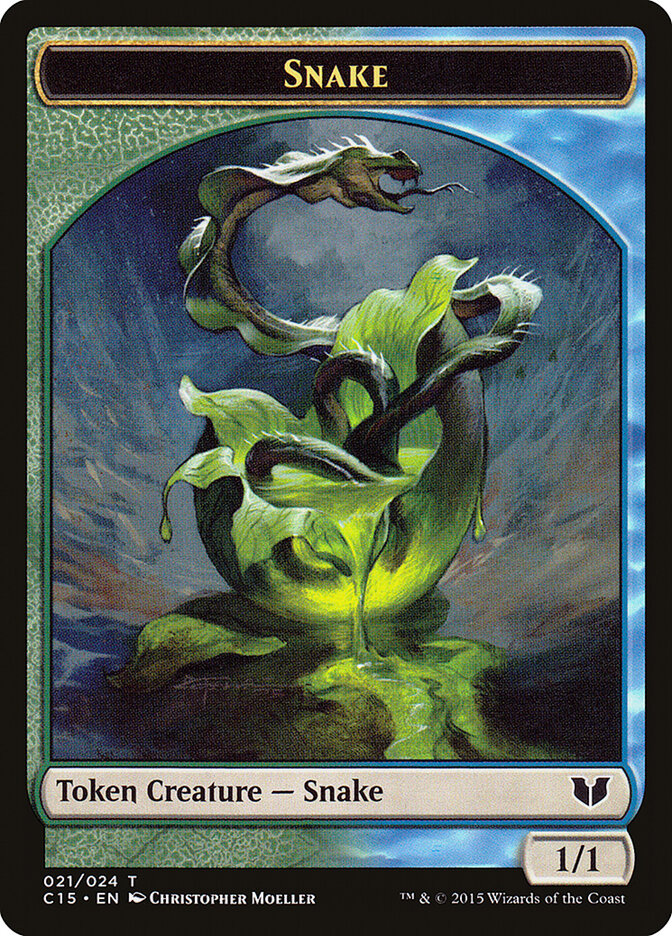 Snake card front