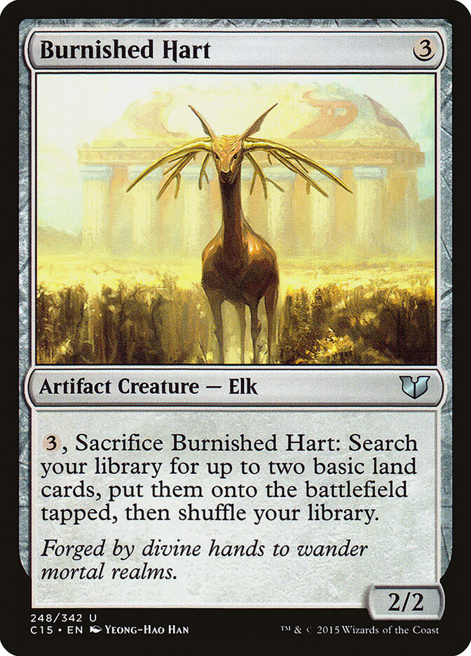 Burnished Hart card front
