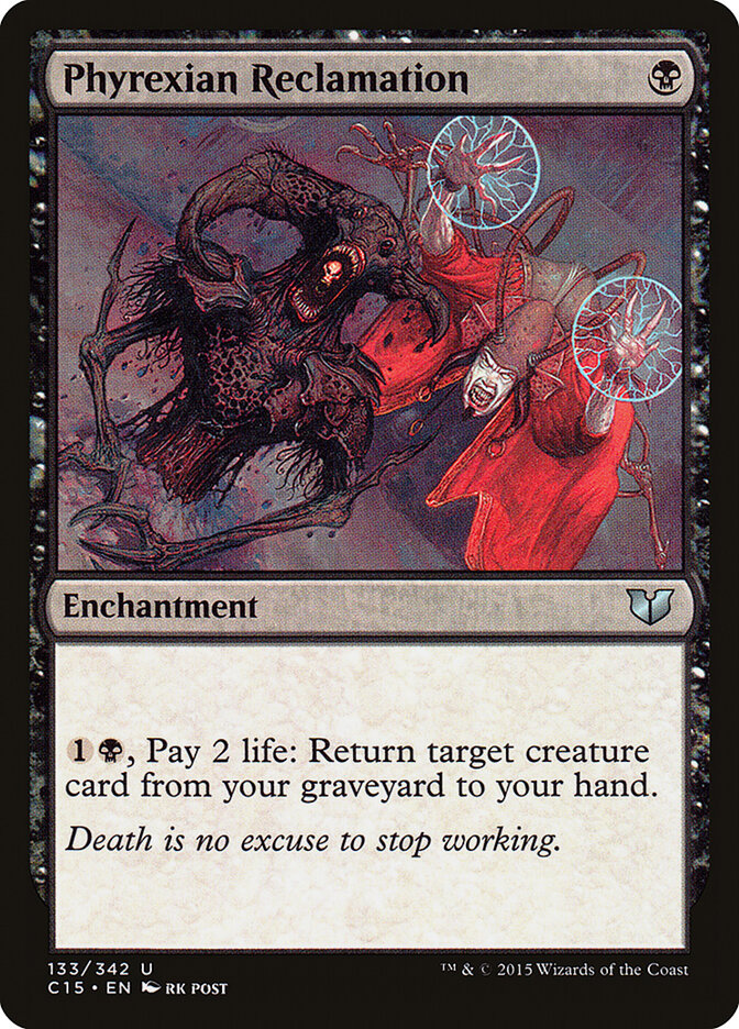 Phyrexian Reclamation card front
