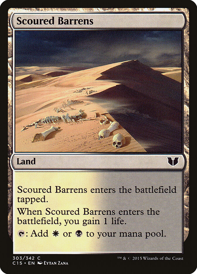 Scoured Barrens card front