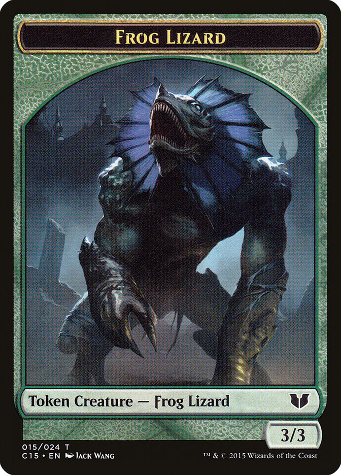 Frog Lizard card front