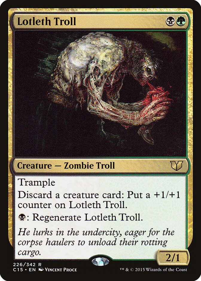 Lotleth Troll card front