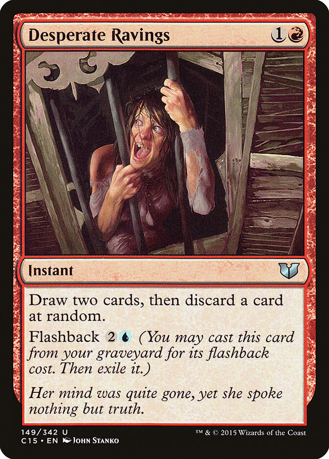 Desperate Ravings card front