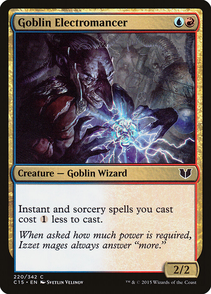Goblin Electromancer card front