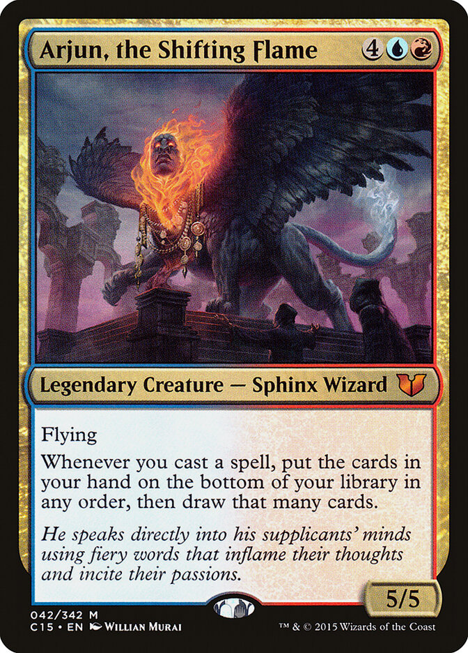 Arjun, the Shifting Flame card front
