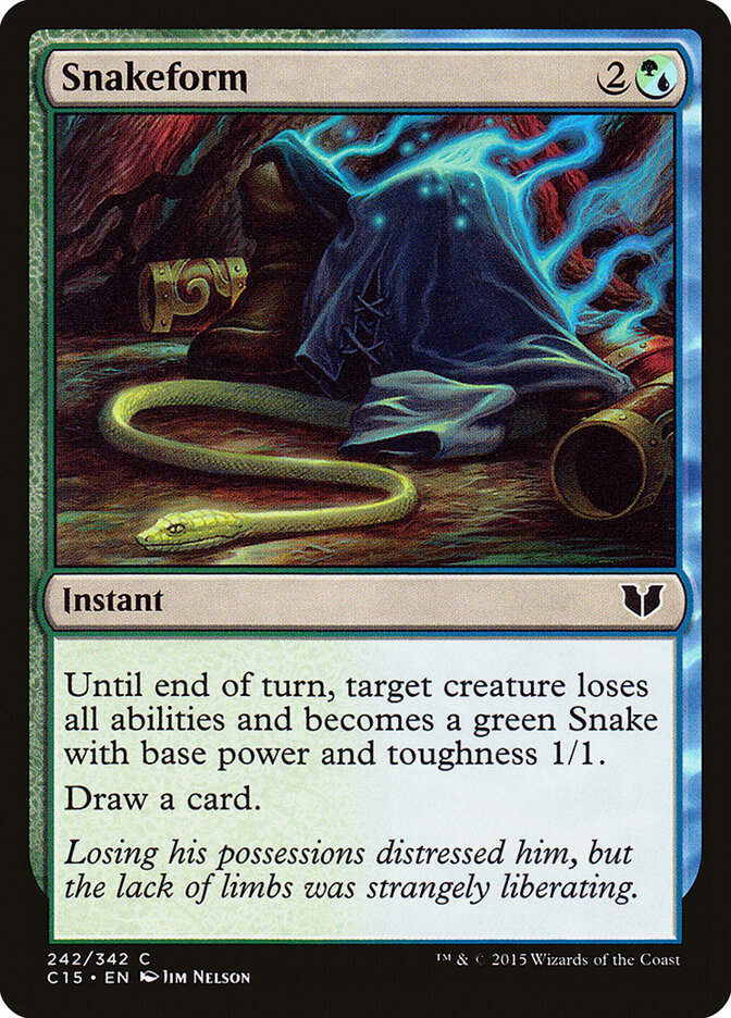 Snakeform card front