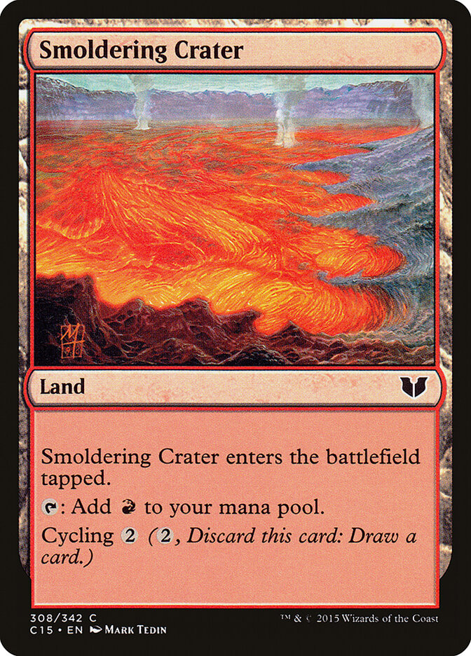 Smoldering Crater card front