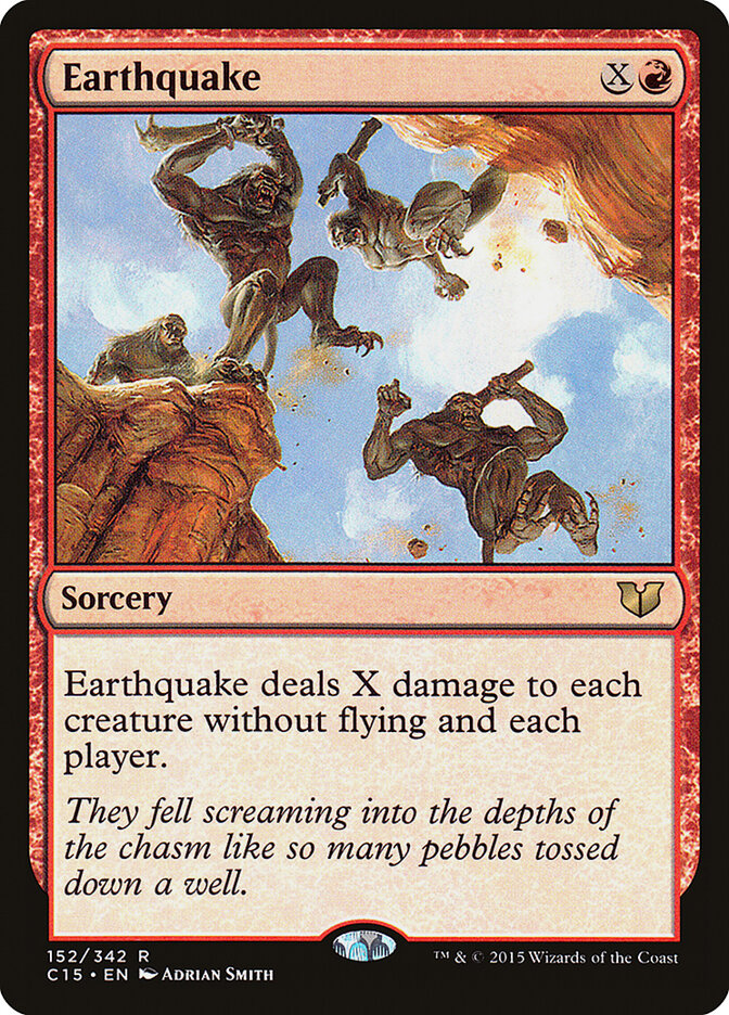 Earthquake card front