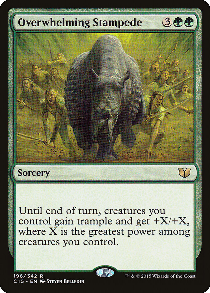 Overwhelming Stampede card front