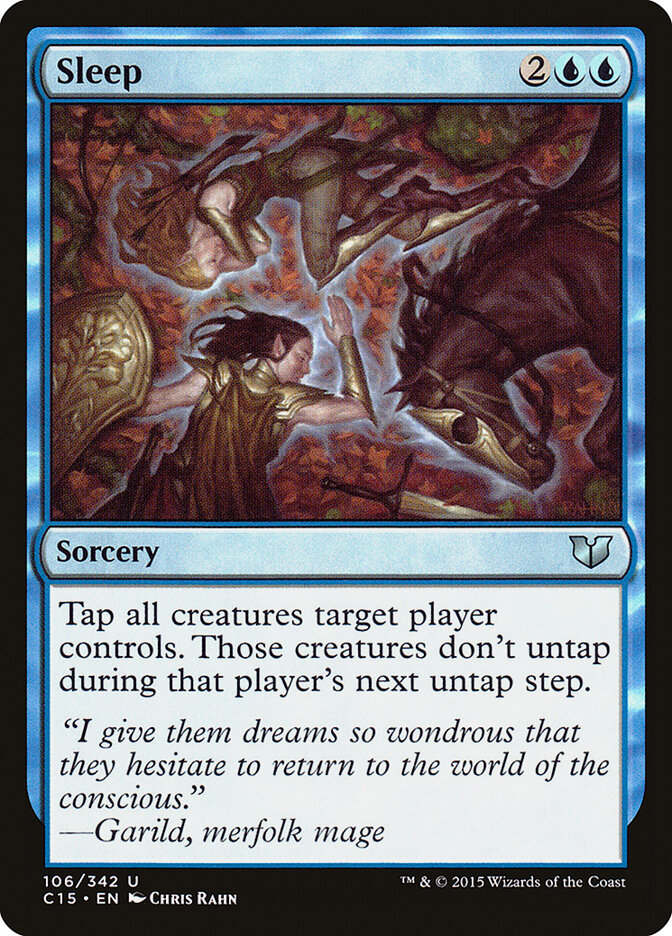 Sleep card front