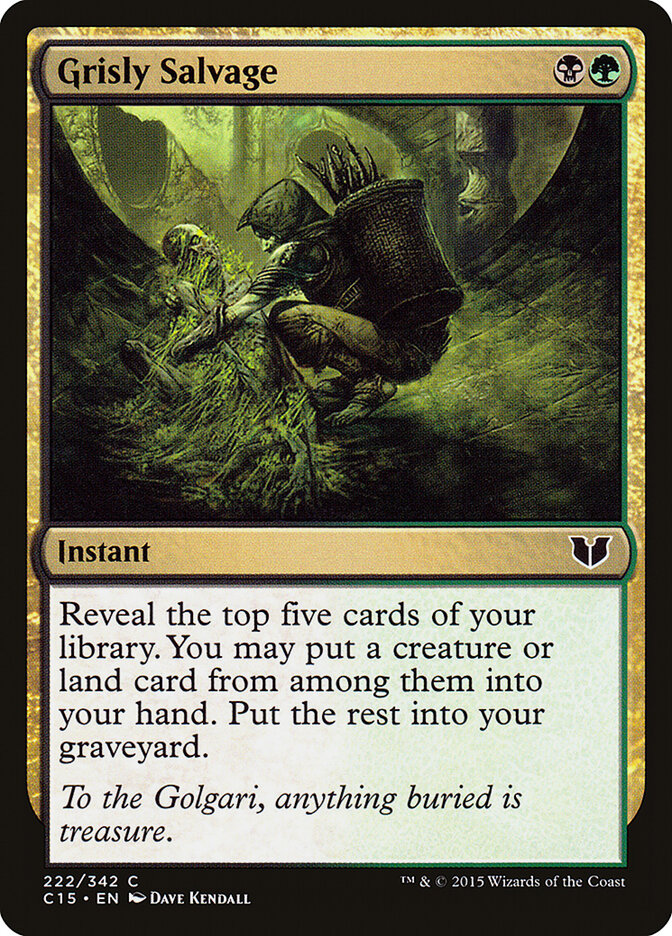 Grisly Salvage card front