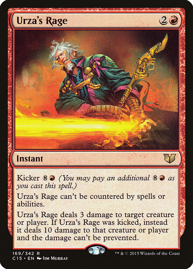 Urza's Rage card front