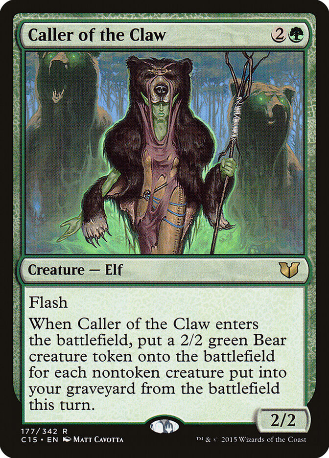 Caller of the Claw card front