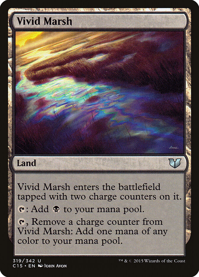 Vivid Marsh card front