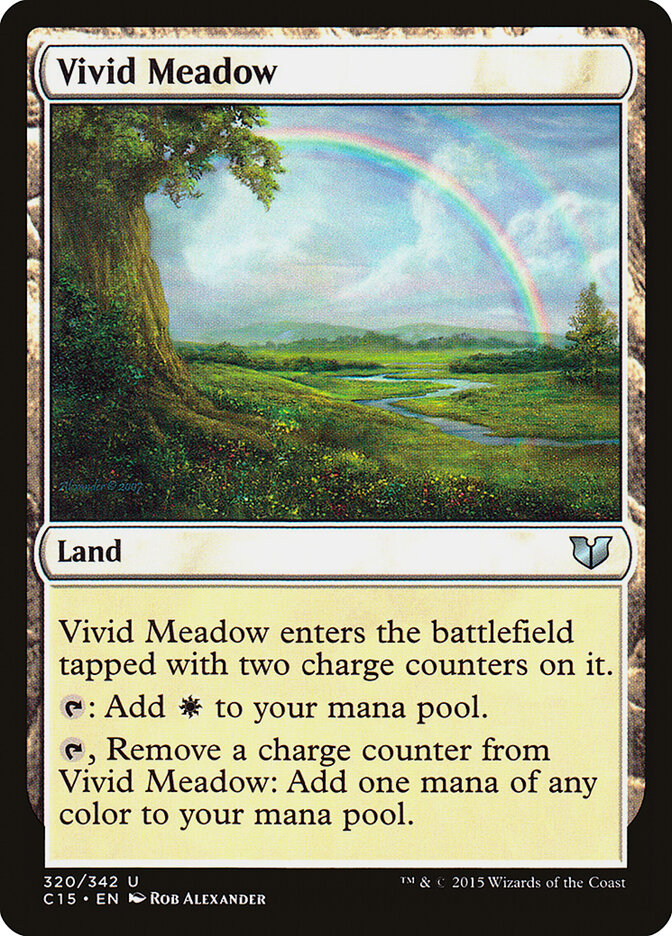 Vivid Meadow card front
