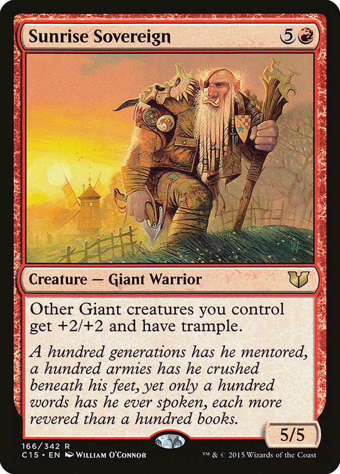 Sunrise Sovereign card front