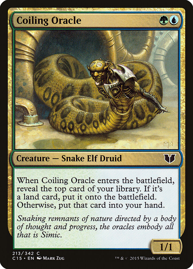 Coiling Oracle card front