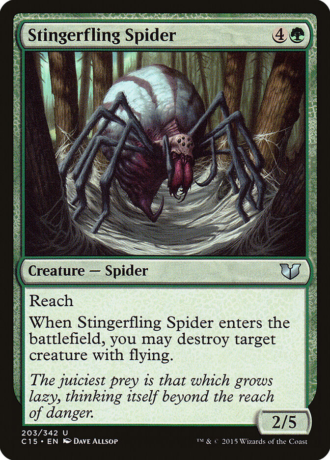 Stingerfling Spider card front