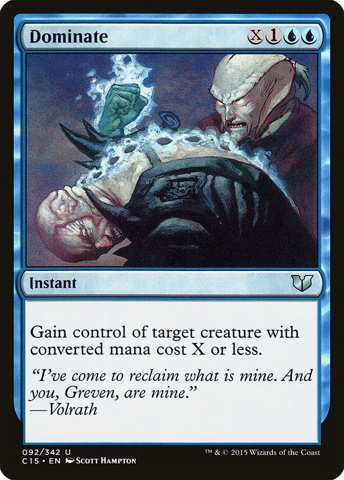 Dominate card front