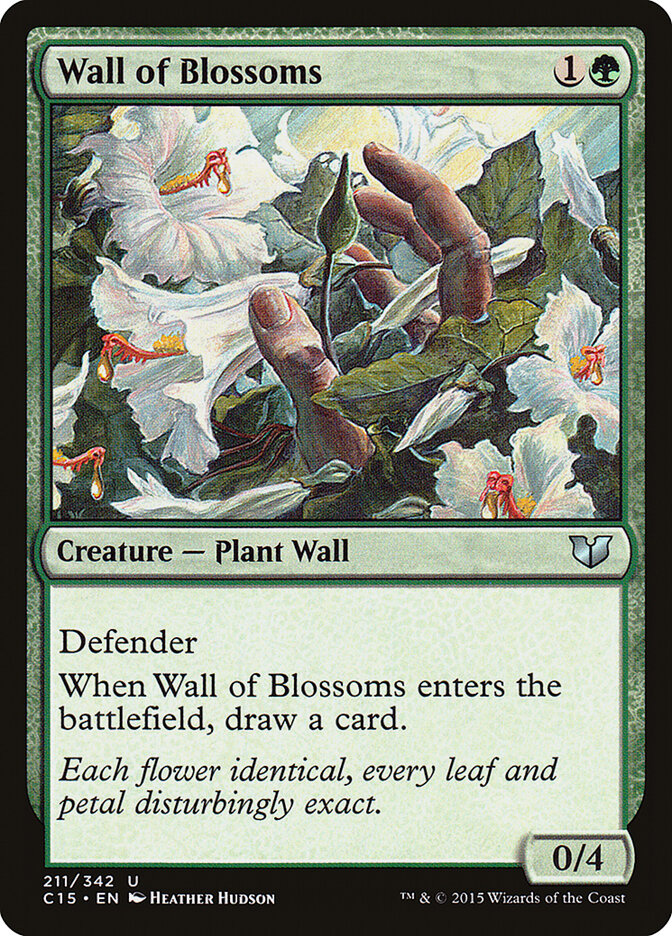 Wall of Blossoms card front