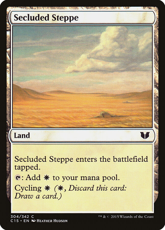 Secluded Steppe card front