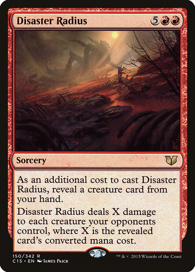 Disaster Radius card front