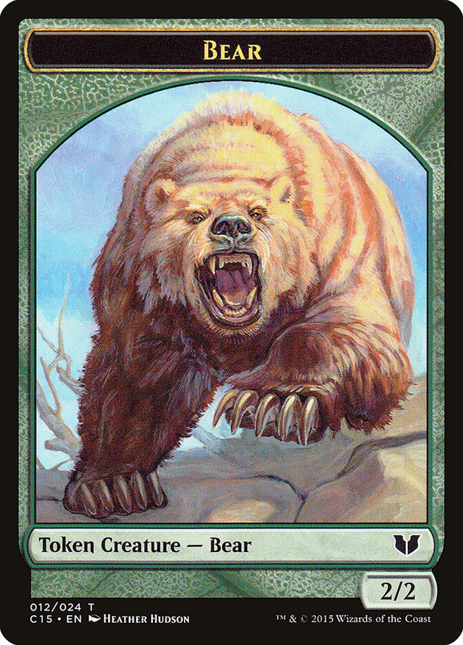 Bear card front