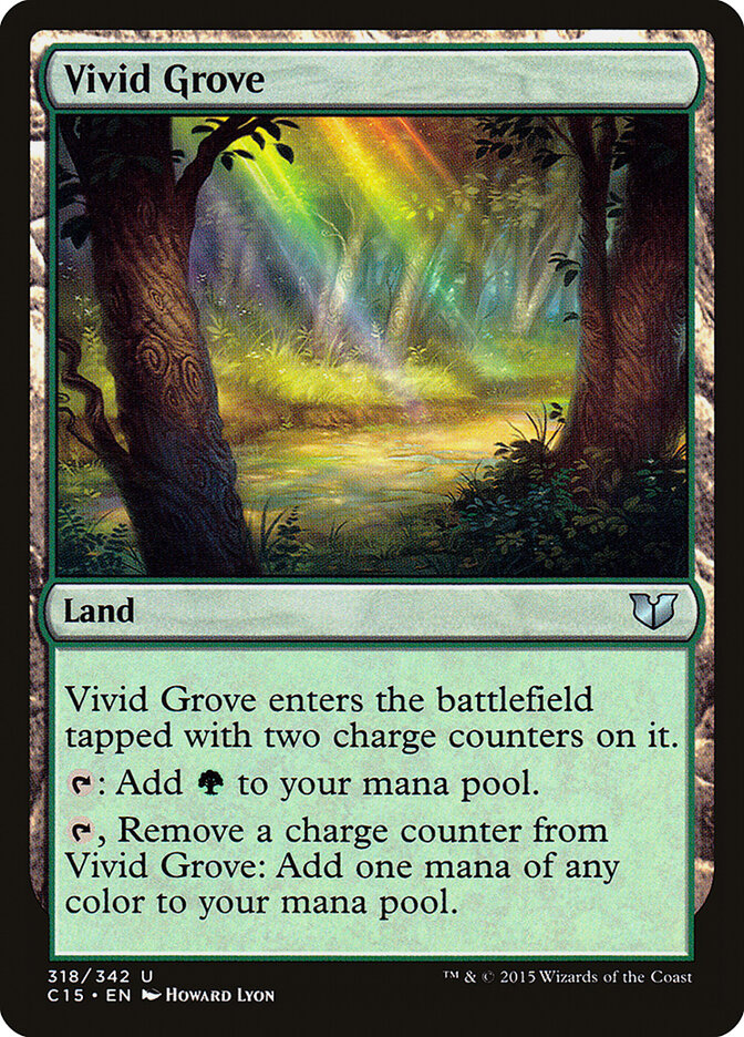 Vivid Grove card front