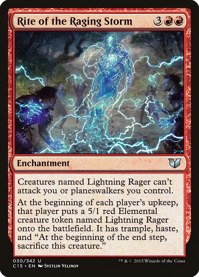 Rite of the Raging Storm card front