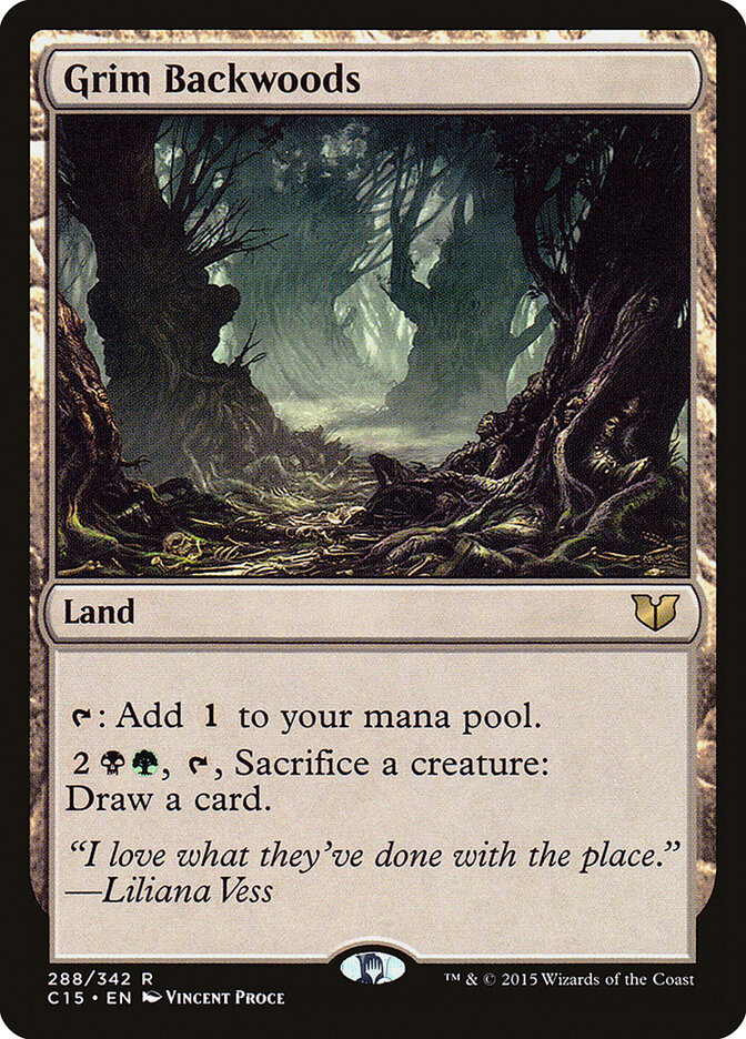 Grim Backwoods card front