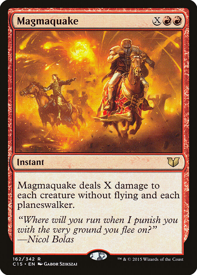 Magmaquake card front