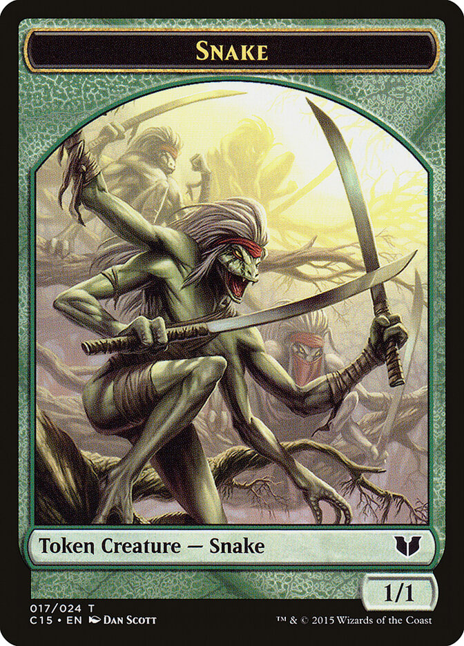 Snake card front