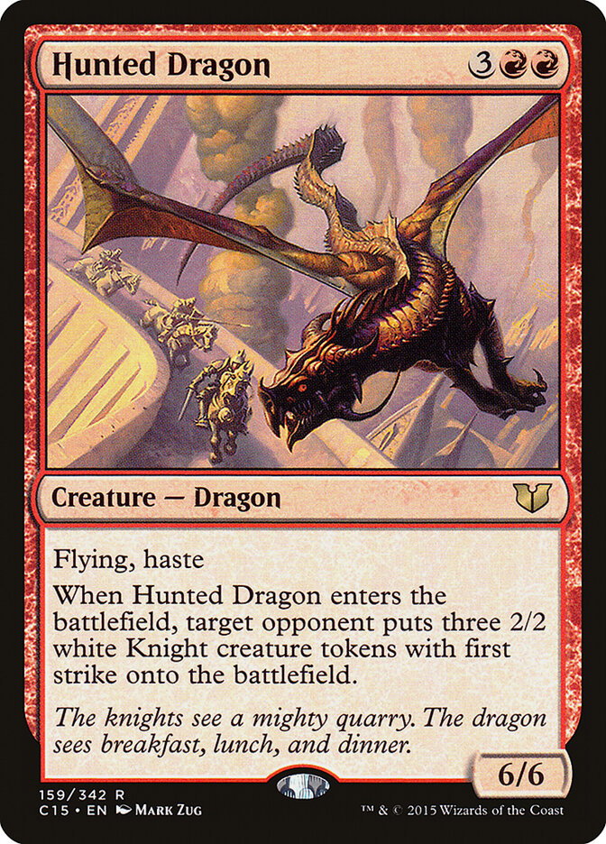 Hunted Dragon card front