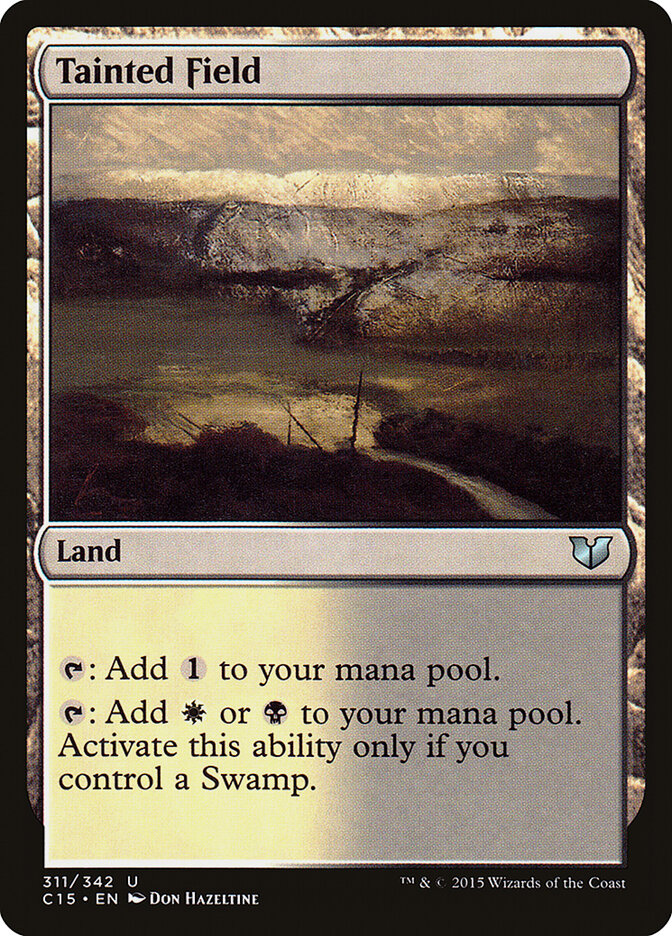 Tainted Field card front