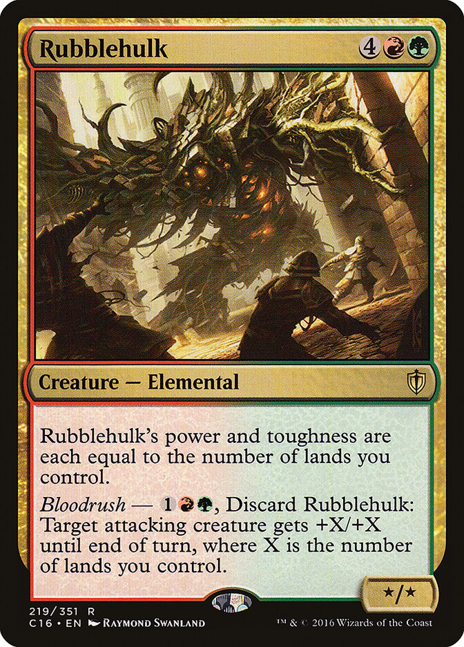 Rubblehulk card front